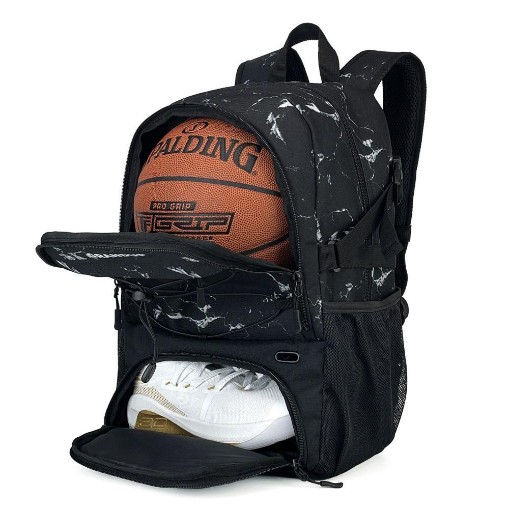 

with Separate Ball Holder Basketball Backpack Large Capacity Football Bag Volleyball Style 9