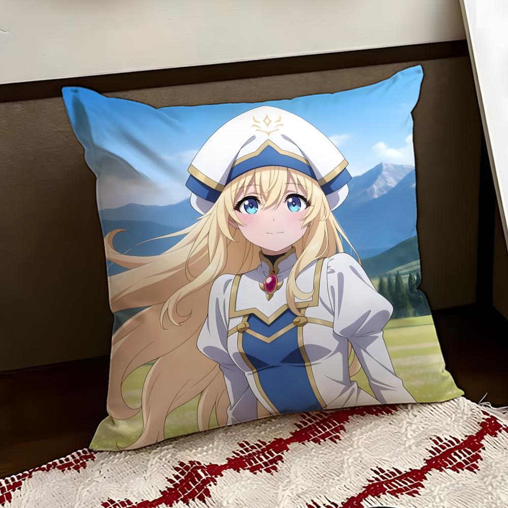 GGoblin Anime SSlayer Cushion Cover Reversible Soft Durable Pillow Cover Home Car MultiScene Use for Daily Comfort