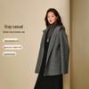 Inman Women's Alpaca Wool Silk Blend Hooded Double-Faced Coat