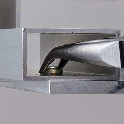 Lobtex J-CRAFT Longitudinal Bent Long Nose Pliers with Grip Adapter, J150RBTG