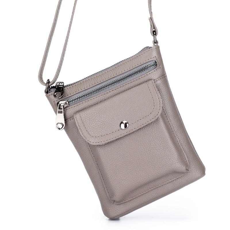 

Leather large-capacity mobile phone bag women s simple messenger bag new cowhide fashion women s messenger bag shoulder bag small bag