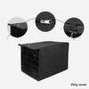 Pet Kennel Cover Black Breathable Warm Removable Lightweight Dog Crate 94cmx60cmx64cm