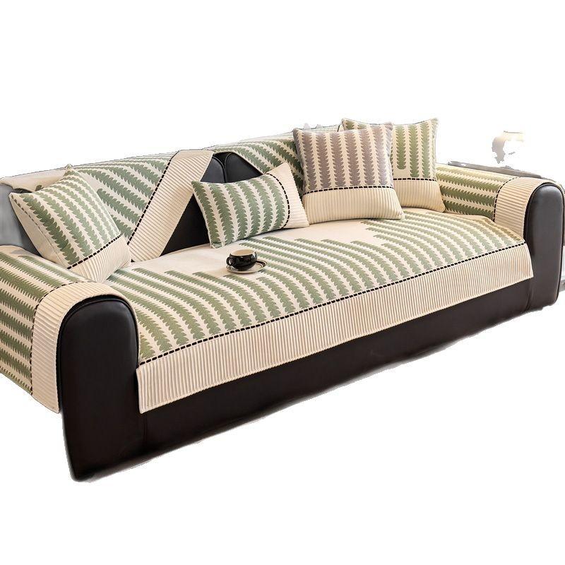 New Color Matching Sofa Cushion, Universal In All Seasons, High-End One-Piece Straight Row Non-Slip Seat Cushion, Sofa Cover