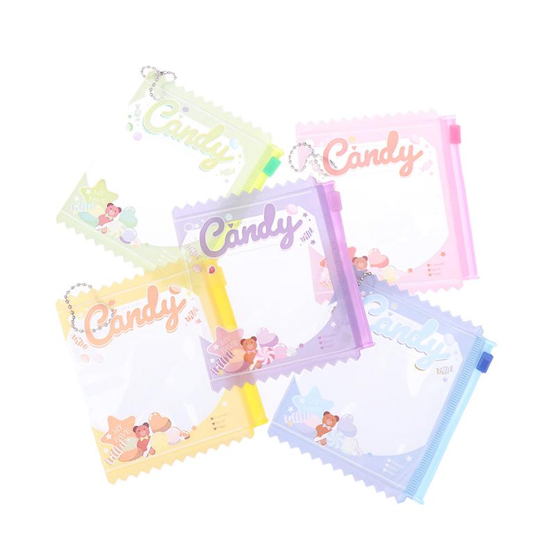 5Pcs Candy Bag Props Badge Storage Display Bag Pendant Protective Shell Card Bag