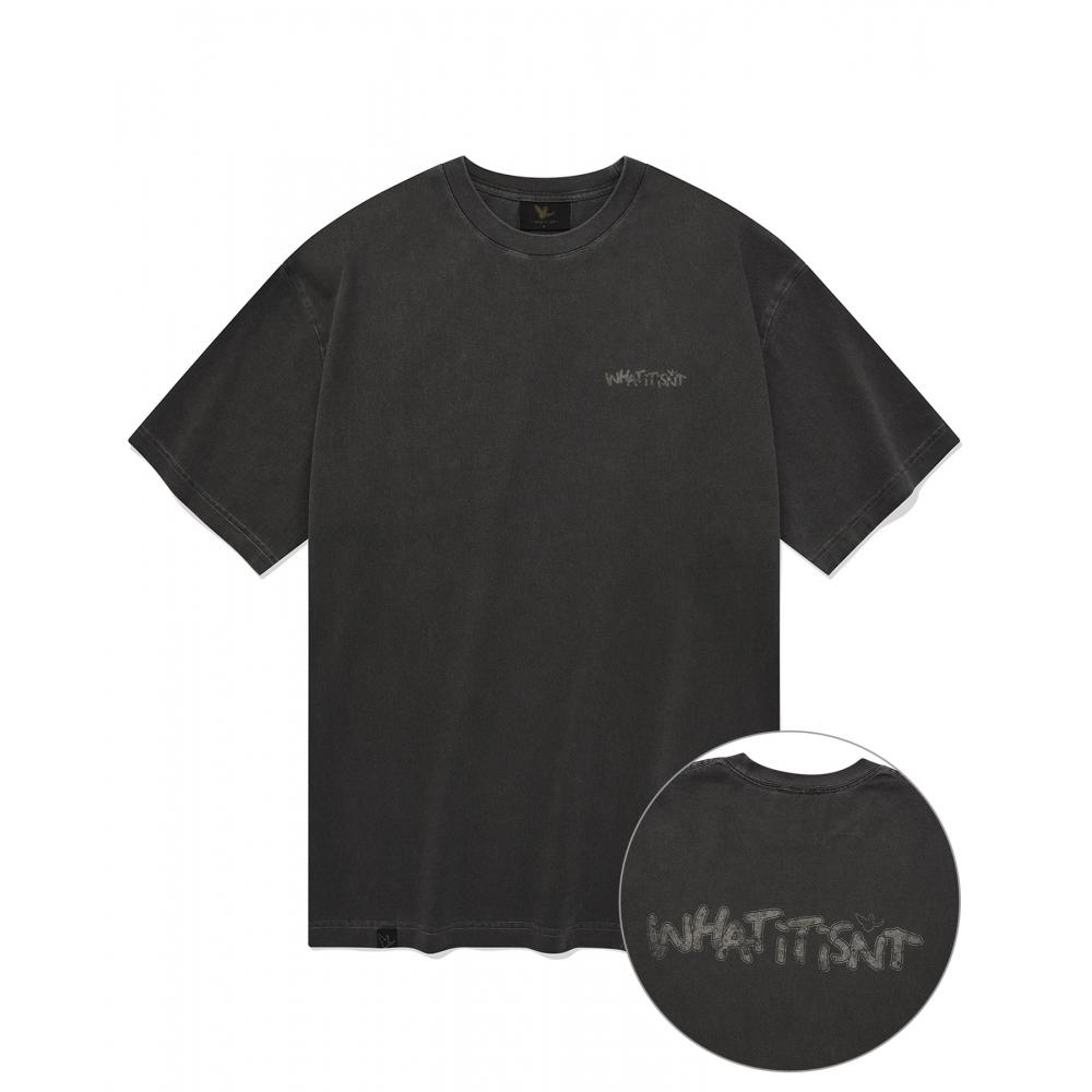 

WHATITISNT WT Graphic Short Sleeve TShirt Dark Gray
