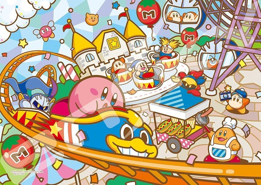 ENSKY Kirbys Dream Land Pupu Park Is Now Open 18.225.7cm Art Crystal Jigsaw Puzzle 208 Pieces Suitable Ages 6 Up.