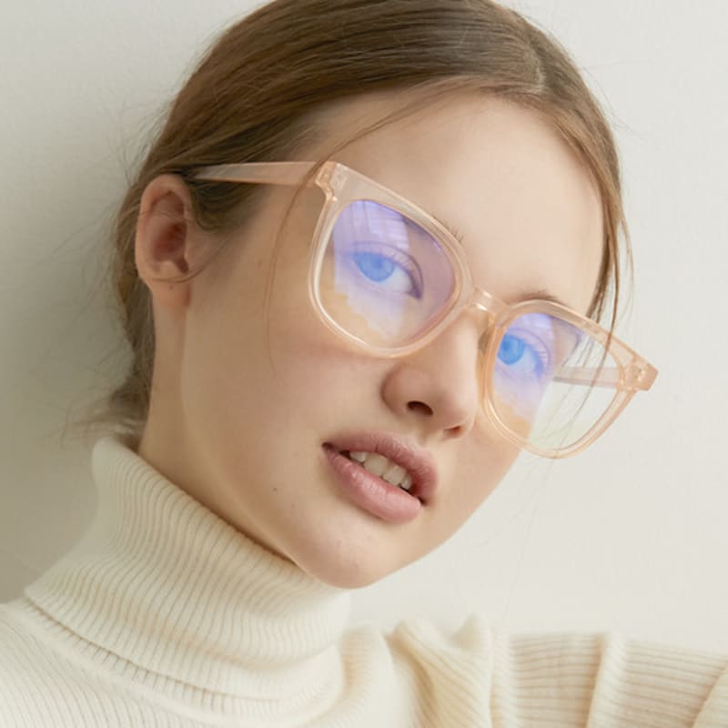 

Одни блестящие [Линзы, блокирующие синий свет] Oliver-OB0225-Кристально-розовый FREE