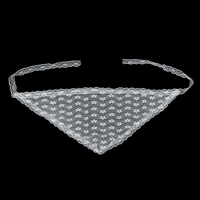 Retro Sweet Flower Hair Scarf Headband Lace-up Lace Mini Skirt Slim Fit Pretty Apron Wrap Skirt French Pastoral Headdress Girls