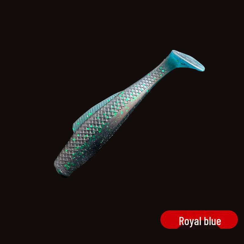 Schwimmender T-förmiger Weichköder: Schwarzer Bionic-Köder für Barsch, Mandarinfisch und Wurzelfisch