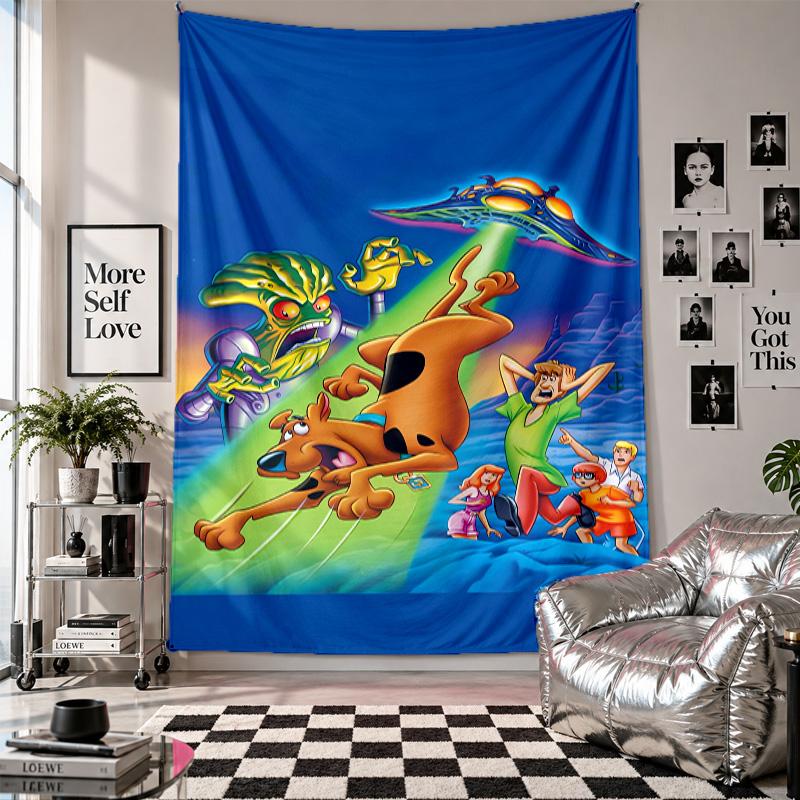 Wall TapestryScooby-Doo Art Hanging Cloth Decorative Background Cover for Room Decoration