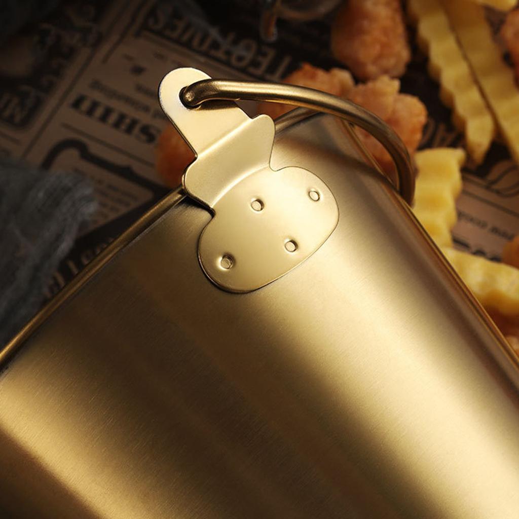 Secchiello Mini in Metallo Durevole Materiale Acciaio Inossidabile Secchielli per Dessert Contenitori per Caramelle Adatto per Uso Domestico e in Cucina