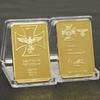 Stati Uniti, Germania, Europa, Blocchi commemorativi quadrati, monete commemorative, monete, oggetti da collezione, lingotti d'oro, blocchi placcati in oro