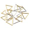 20pcs Stainless Steel Frames Charms DIY Resin Earring Pendants Base Geometry Hexagon Blank Bezel for Jewelry Making DIY Findings