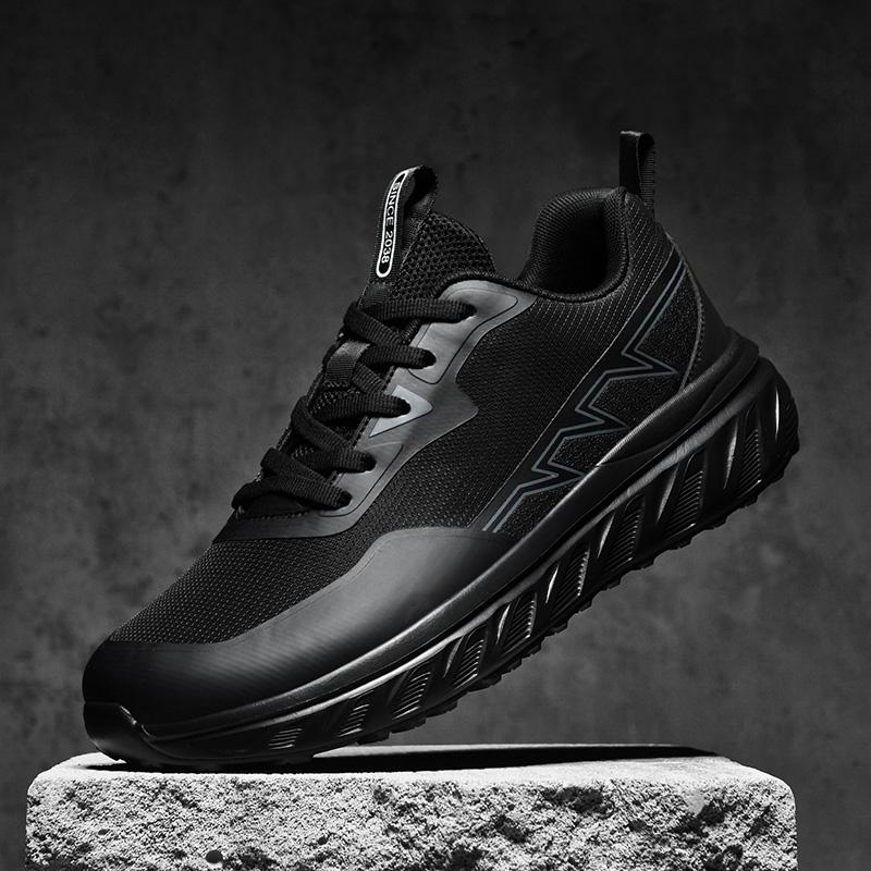 Men s casual shoes, breathable running shoes, wide-toe, wide-sole running shoes, trendy shoes, outdoor walking shoes 44