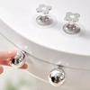 Creative Toilet Lid Lifting Anti Dirty Toilet Opener Cabinet Door Handle Multifunction Hook Storage Rack Organizer Self Adhesive