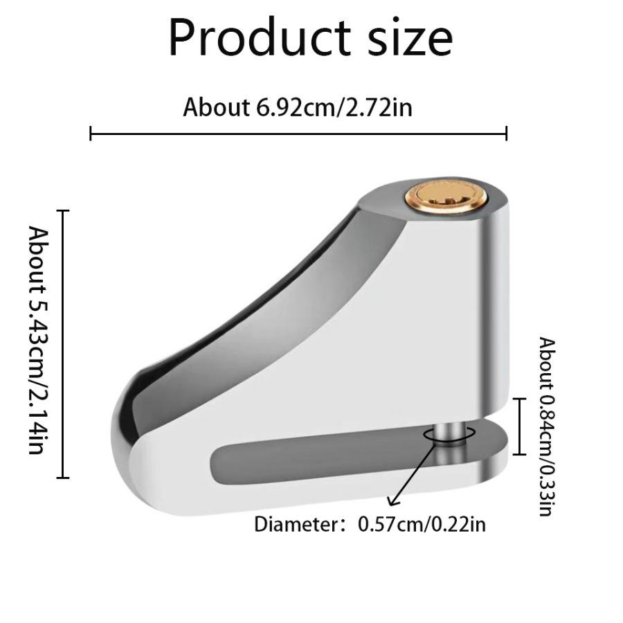 

Electric Motorcycle & Scooter Anti-Pry Foldable Disc Brake Lock with Password Protection Disc Brake Lock
