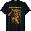 Geen Goden Geen Meesters Satanisch Kwaad Baphomet Tarot Dood Satan T-Shirt