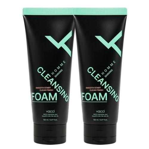 [VACCI](1+1) VACCI Homme Shaving Cleansing Foam 150ml / Men s Foam Cleansing Mugwort Cica Soothing Care