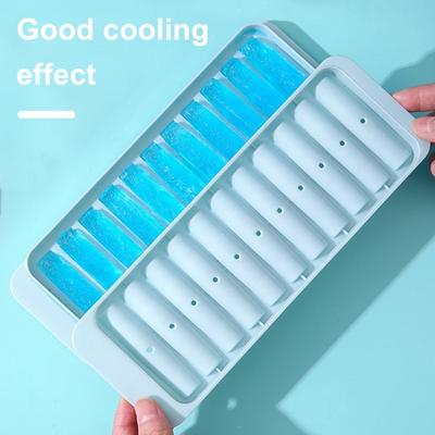 Ice Stick Tray Mold with Lid Food Grade Easy Release BPA Free Beverage Whiskey Cocktails Long Strip Ice Cube Making Mould Kitchen Supplies