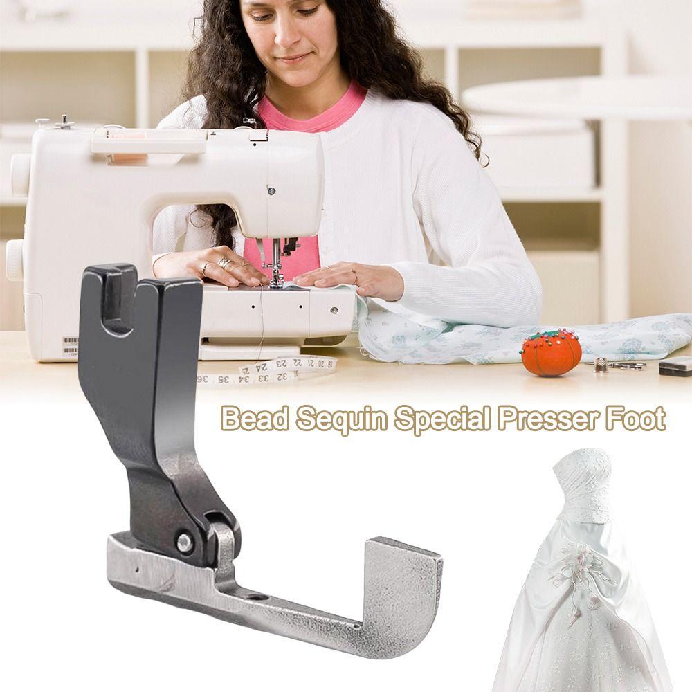 Bead-free Bead Sequin Special Presser Foot Easy to Use Beads Fixed Press Foot for Wedding Dresses