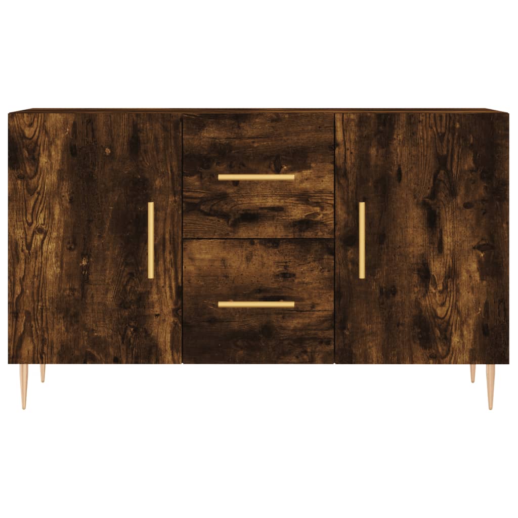 Sideboard Smoked Oak 100x36x60 Cm Engineered Wood