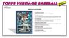 2026 Topps Heritage Baseball Series Value Blaster exclusive dark green and pink sparkle parallel cards and a chance to get artifacts and 64-card Box