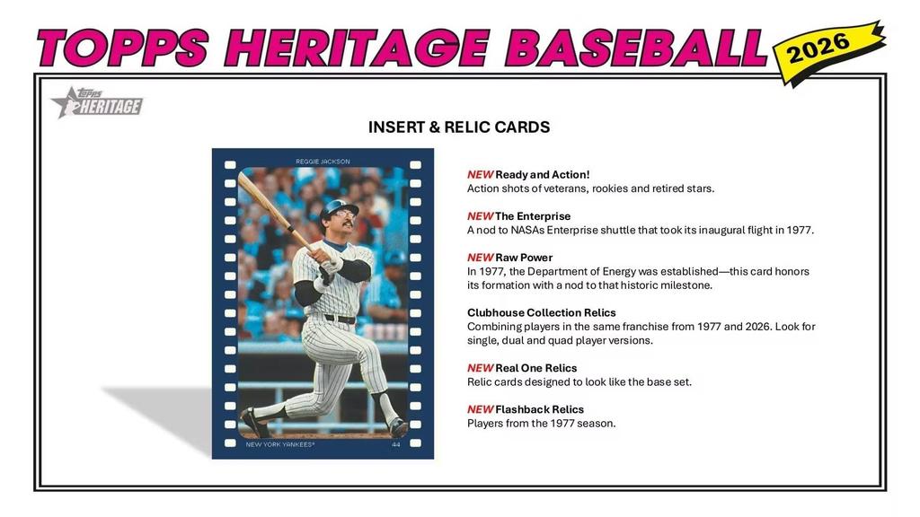 2026 Topps Heritage Baseball Series Value Blaster exclusive dark green and pink sparkle parallel cards and a chance to get artifacts and 64-card Box