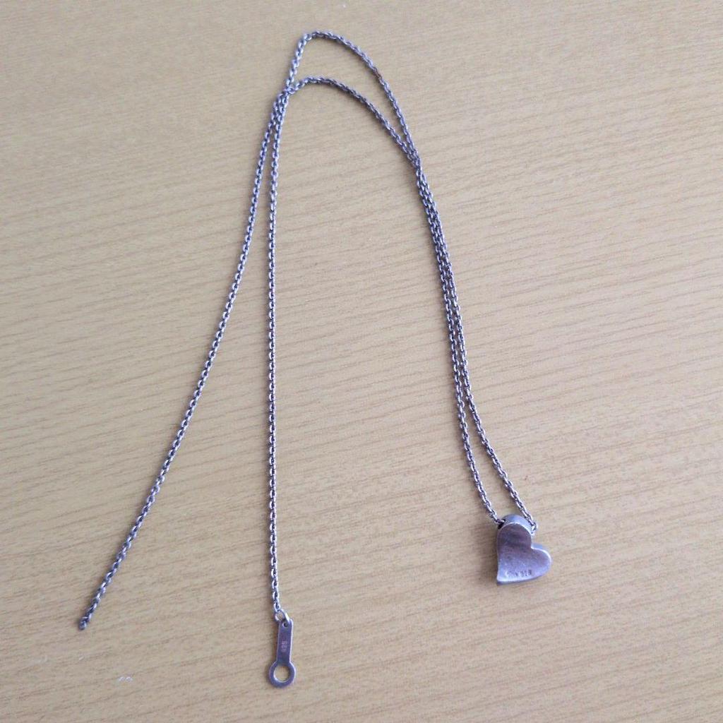 Used Star Jewelry Heart Motif Necklace Silver 925