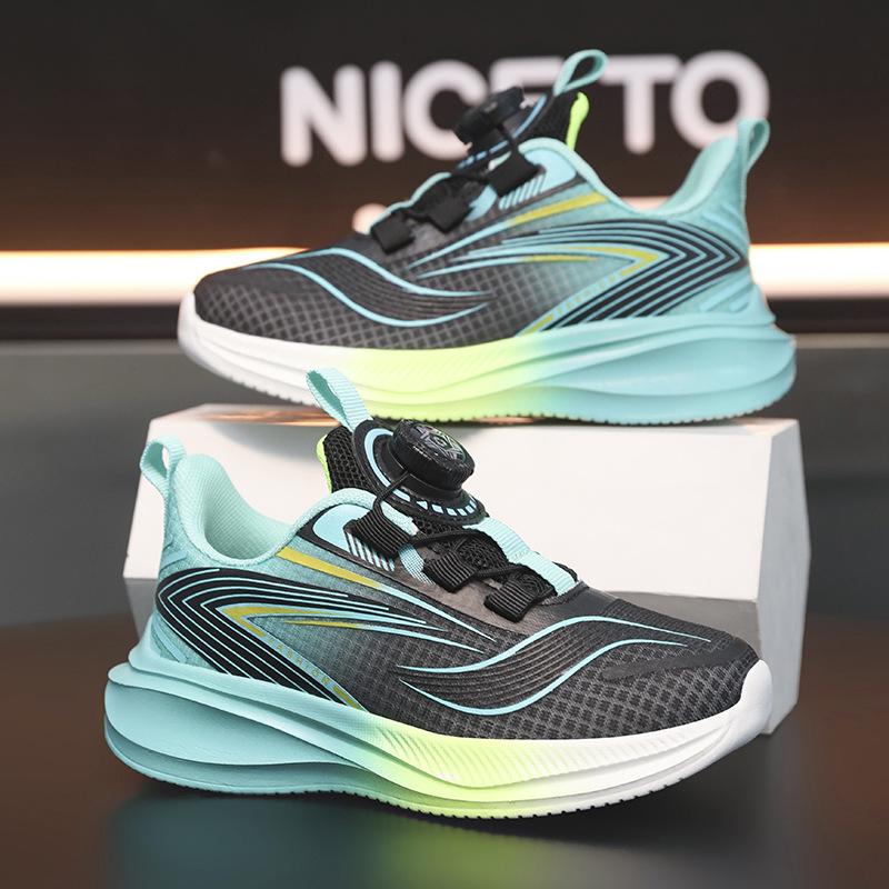 Children's sports shoes summer 2025 new breathable single net red rabbit girls running shoes middle-aged and older children lightweight and non-slip