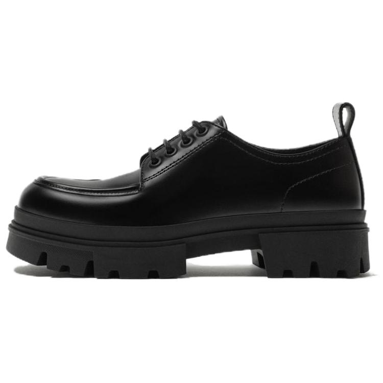 Zara Leather Oxford Shoes Black Men 12450420800 44