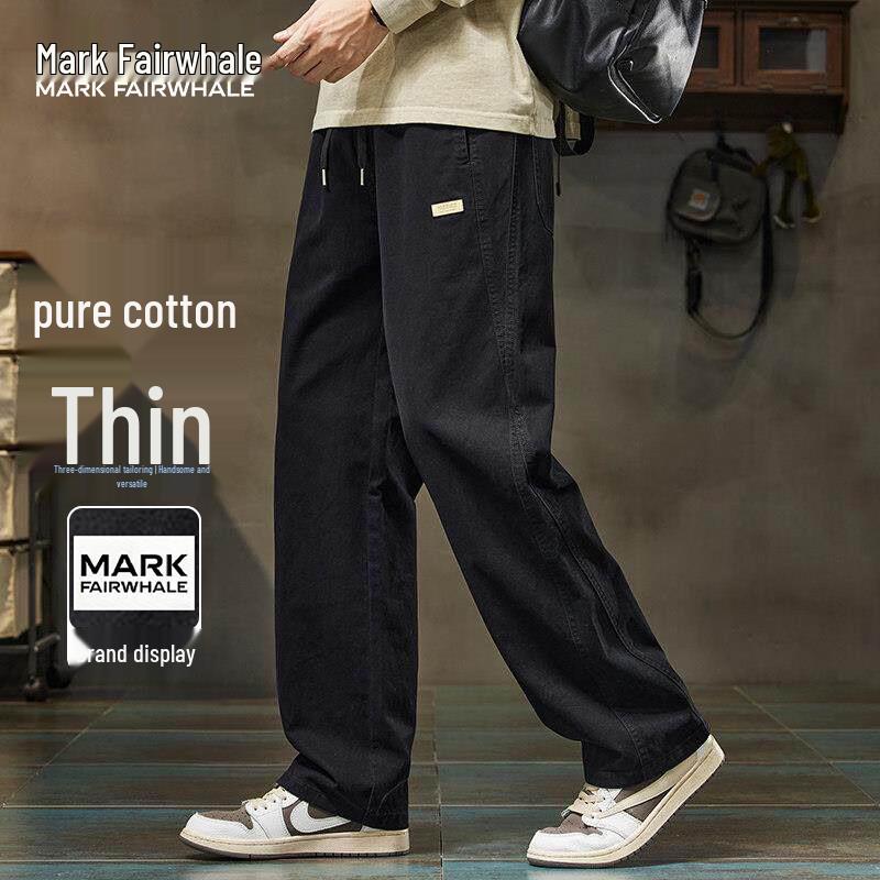 MARK FAIRWHALE Men s Ice Cotton Breathable Loose Fit Casual Pants 3XL