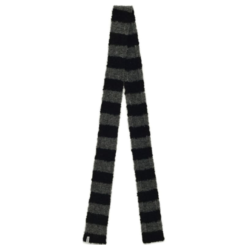 Velsey Stripe Mini Muffler [BLACK]