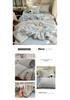 Summer Puff Gauze Quilt 4-Piece Set with Air Conditioning Throw