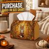 1pc Wild Nature Animal Tissue Box - Multi-Functional Napkin Box, Two Sizes Available Made of Durable Polyester, Decorated with Fox Forest Foliage, Sui