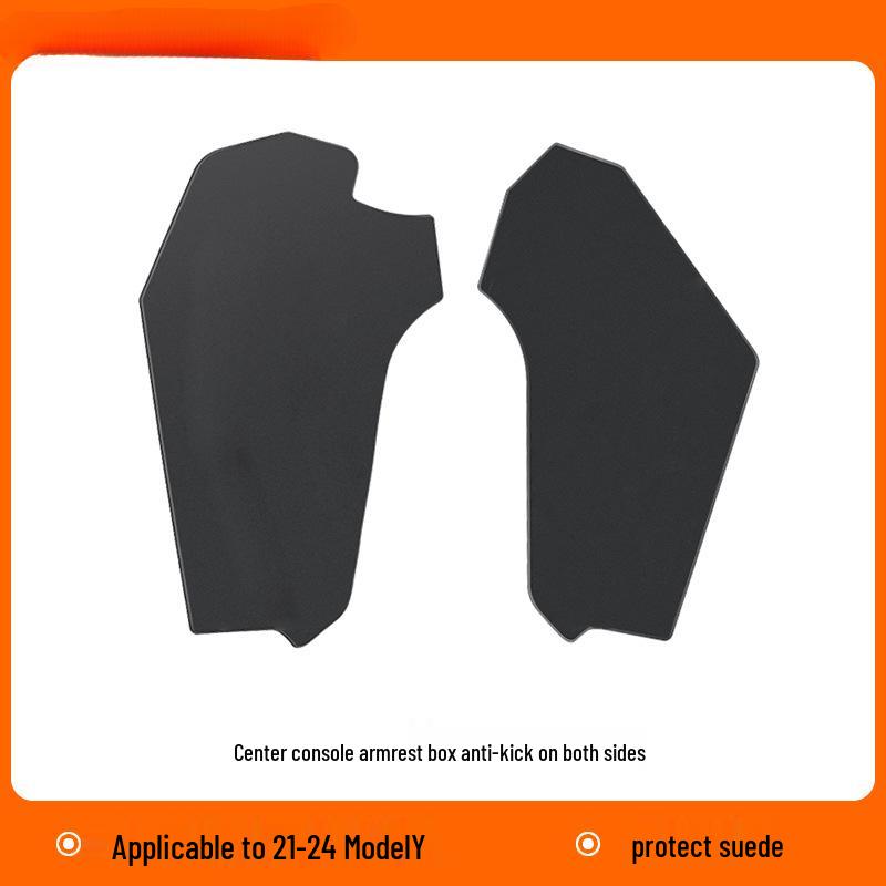 

Tesla Model Y Center Console Anti-Kick Pad - Refresh Version, Full Coverage Suede Side Guard Protection Accessories
