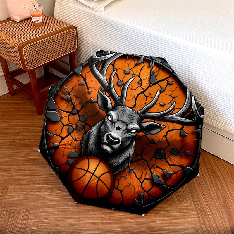 BasketballAnimals Pattern Pattern New Style Umbrella, 1 Piece Automatic Folding Umbrella, Portable Travel Umbrella, Outdoor Umbrella, Birthday Gift