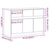 VidaXL TV Stand with LED Brown Oak 91x34x61 Cm Engineered Wood 852186