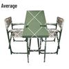 Zhongjun Portable Folding Steel Field Table and Chair Set