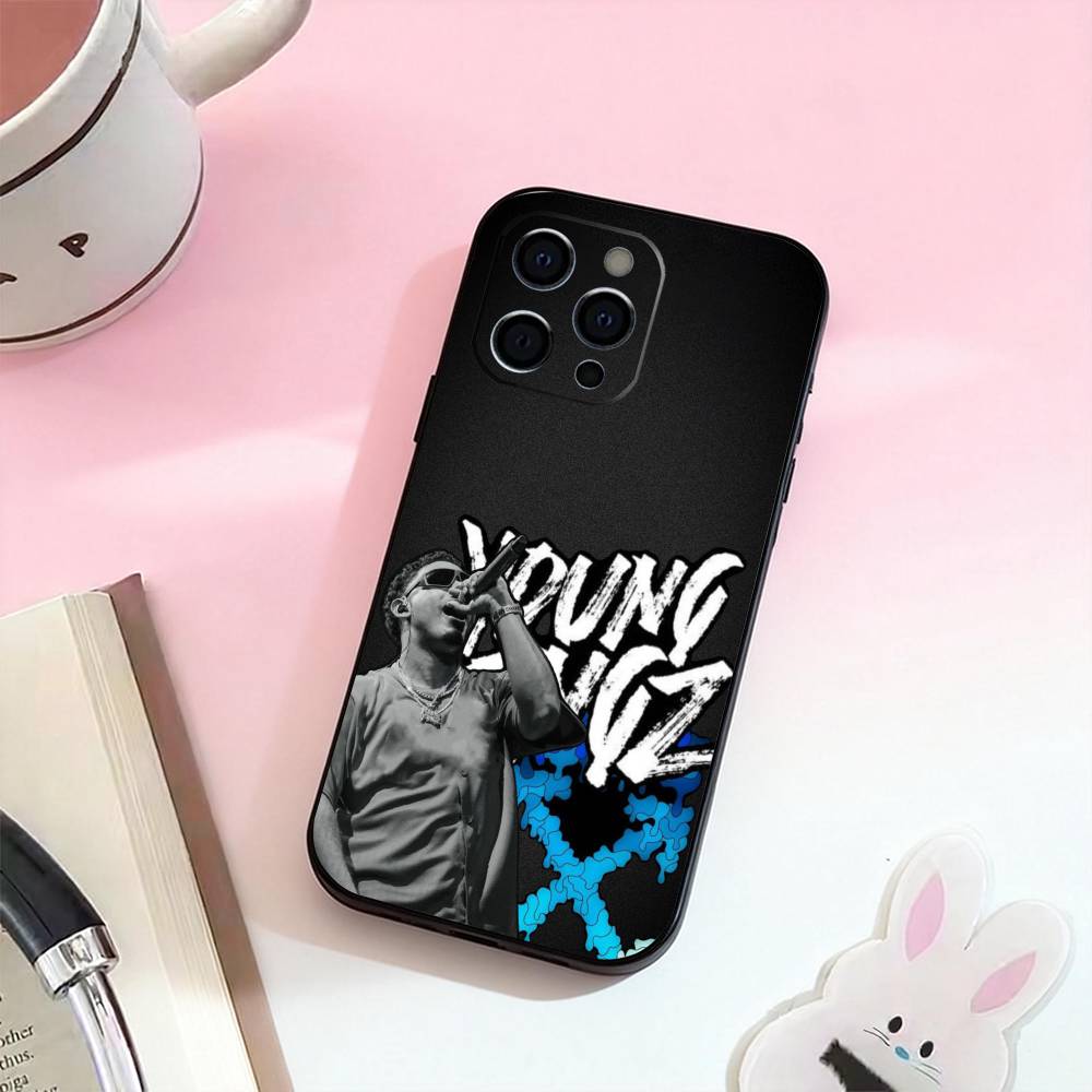 M-Myke Towers Ganga Phone Case For iPhone 17,16,15,14,13,12,11 Plus,Pro Max,Soft Silicone Black Cover