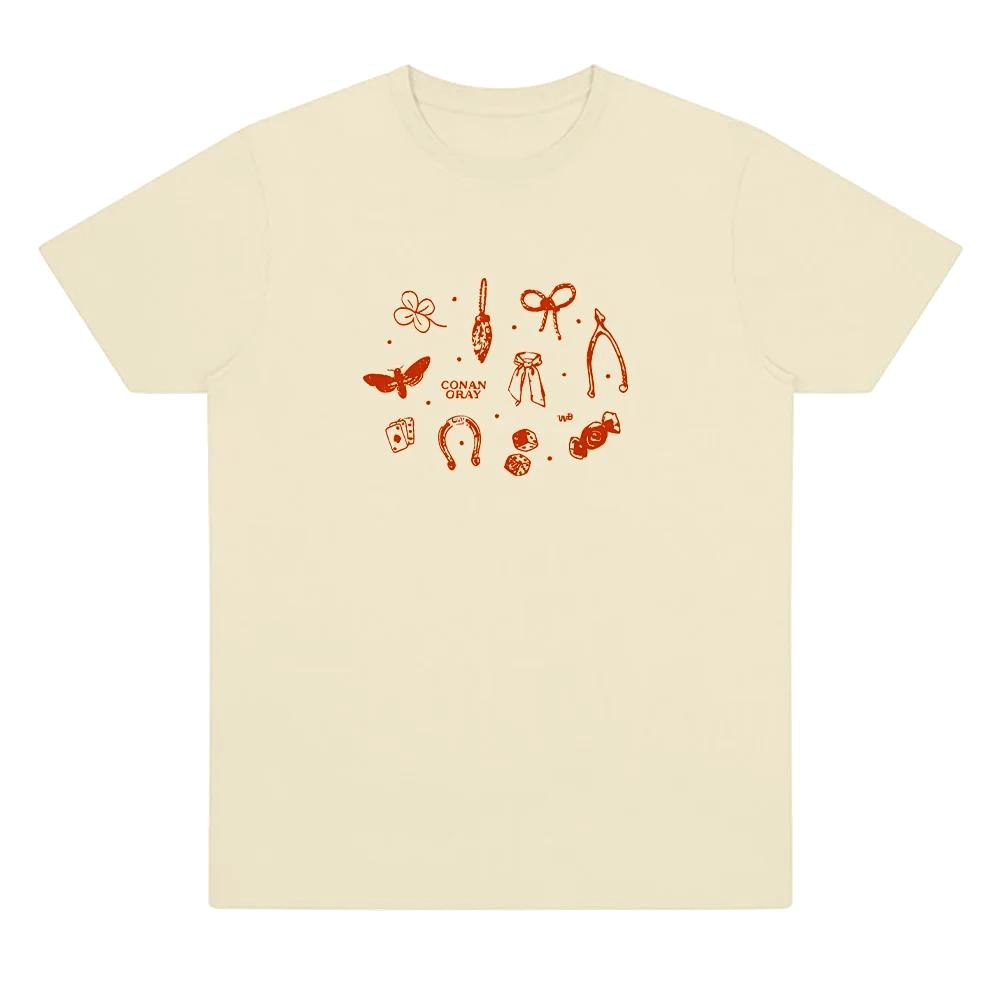 

Маленькие предметы Красный узор Минималистичный стиль Принт Летняя женская футболка Топ Удобный круглый вырез Короткий рукав Повседневная одежда 4XL