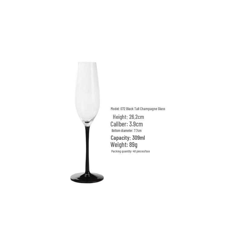 Elegant Black Stemmed Glassware