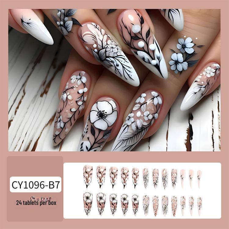 Hosszú Trapéz Koporsó Műköröm Matricák