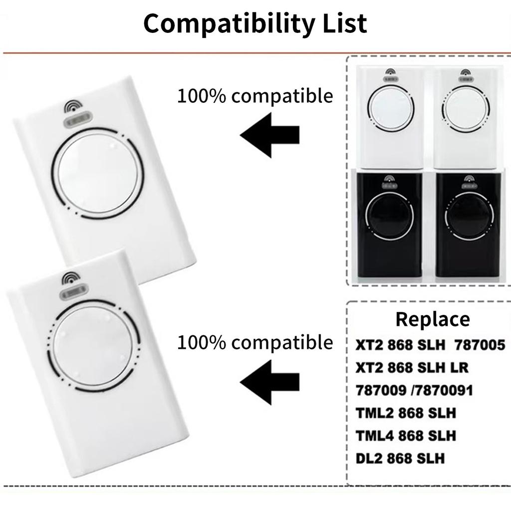 Garage Afstandsbediening Garagepoort Afstandsbediening Plastic Afstandsbediening Poortopener Afstandsbediening Upgrades voor Garagedeuren