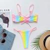 Bikini Womens Swimsuit Female Rainbow Sexy Swimwear Micro Bikini Set Brazilian Biquini Bathing Suit Swimming Suit Bikini