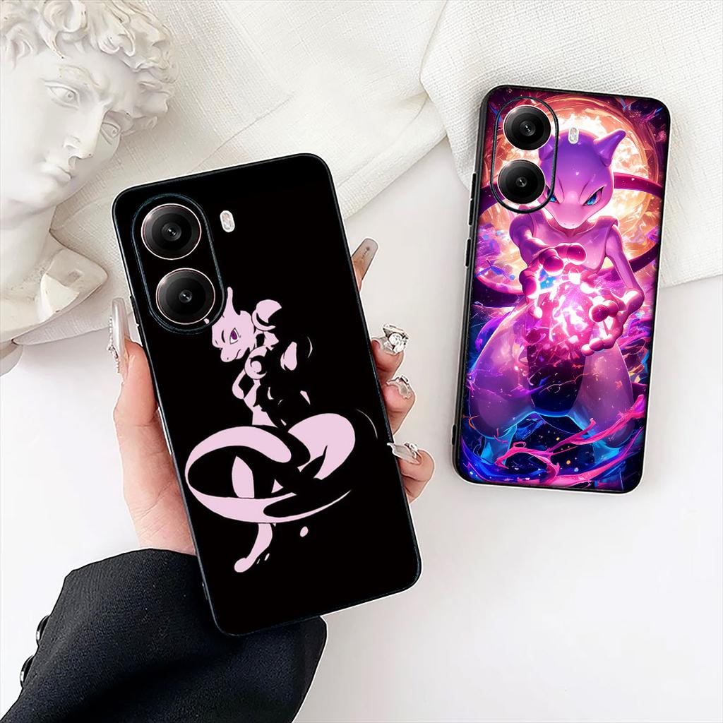 P-Pikachus Mew P-Pokemons Mewtwo Casing Cover for Apple iPhone 12 13 Mini XS 11 Pro Max 7 8 Plus XR SE 2022 SE3 + 8+ Phone Case