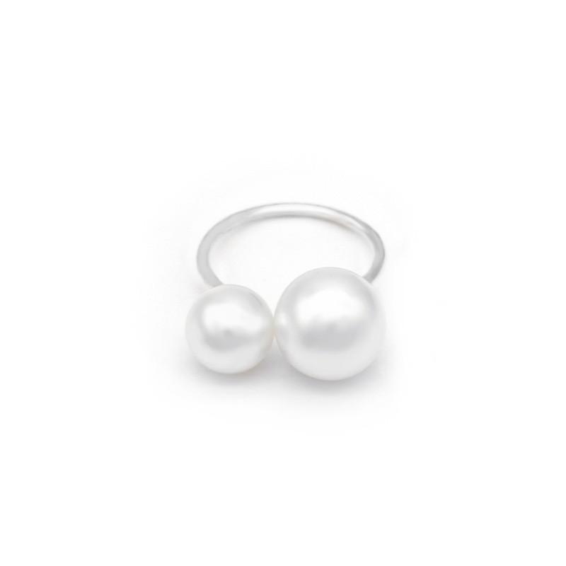 

Pearl Open Ring, Fashionable Joint Finger Ring, Elegant Ring Accessory