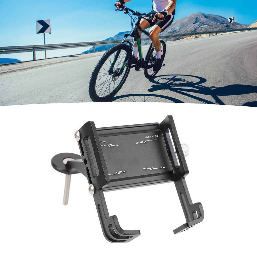 Stem Phone Mount Holder Aluminum Alloy Adjustable  Phone Mount for Road  Mountain Bi