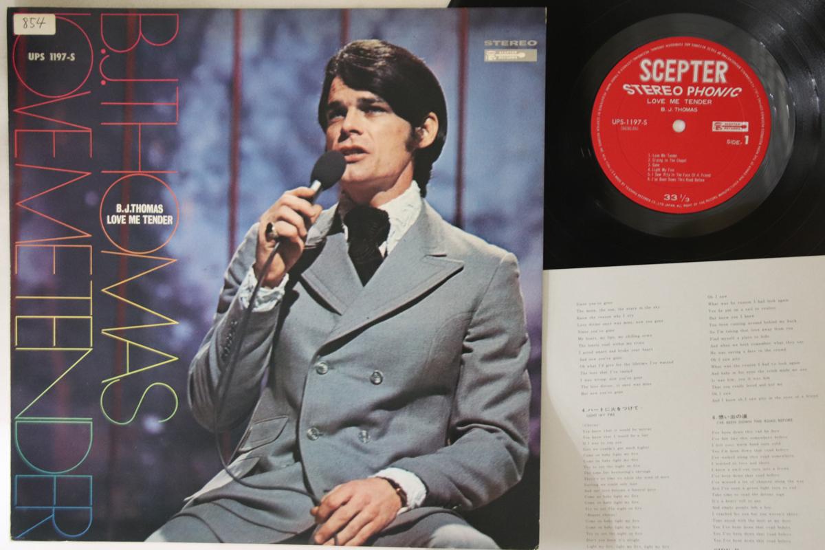 

LP Record B.J. THOMAS - Love Me Tender UPS1197S SCEPTER Japan Pop Used
