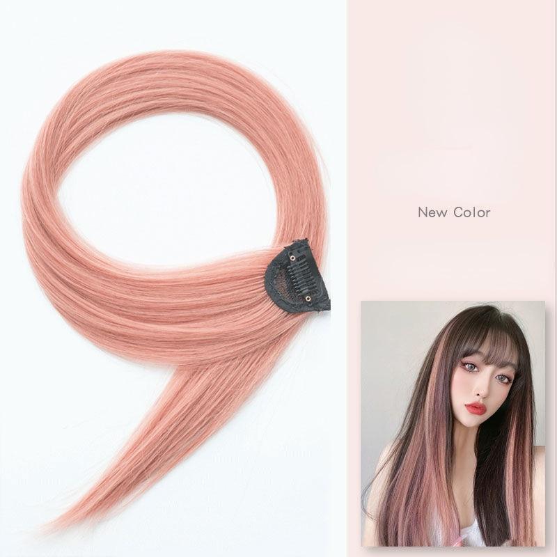 60cm Hair Extension Clip In Hairpiece Long Straight Hanging Ear Wig Clip Synthetic Hair Extensions Accessories Hairpiece Hairpin