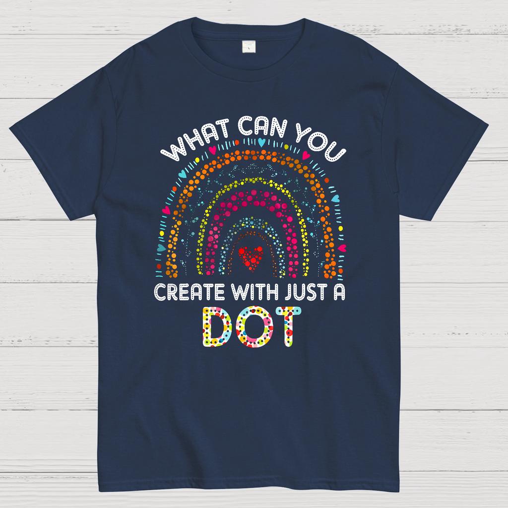 Happy International Dot Day Cotton Summer Casual Cool Loose T-Shirt